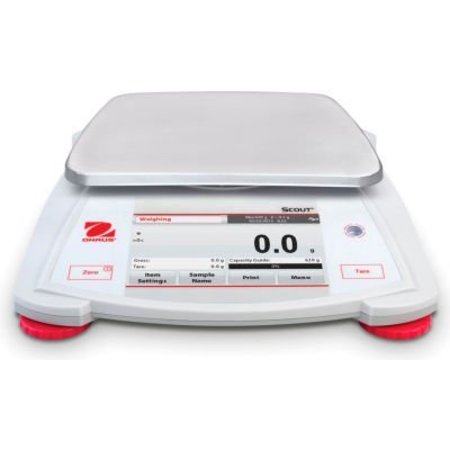 OHAUS Ohaus® Scout® STX621 Electronic Portable Touchscreen Balance, 620g x 0.1g 30253013